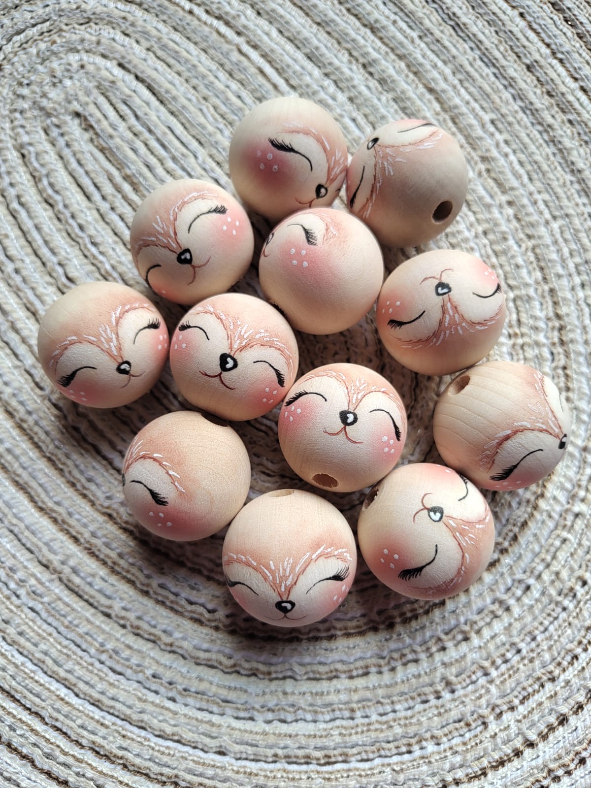 Buźki główki renifery Premium 25mm B24