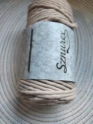 Sznurek do makramy kartonowy 5mm skręcany Sznurex