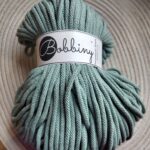 Bobbiny sznurek do makramy Brudny Błękit 5mm pleciony 100m