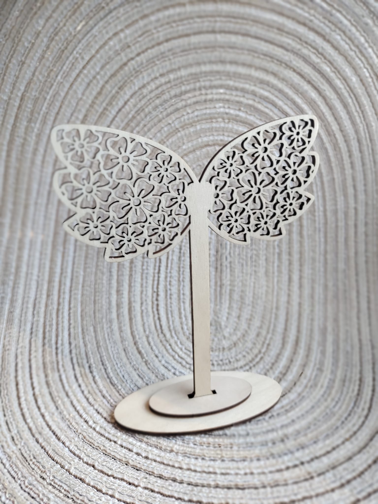 Skrzydła stojące do makramy drewniane 12cm x 15cm N816