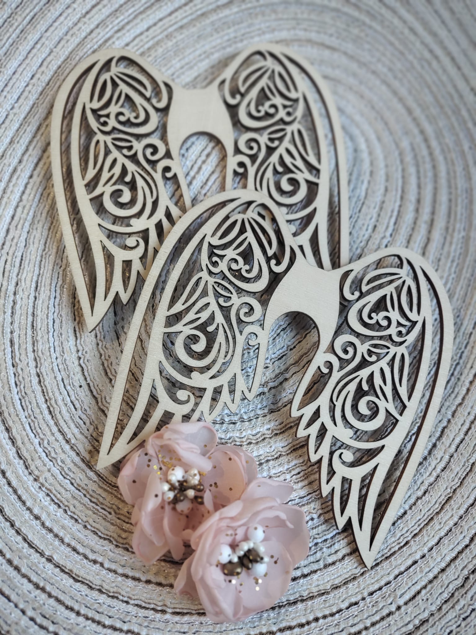 Skrzydła do makramy drewniane 12,5cm x 12,5cm N817