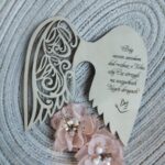 Skrzydła do makramy ze sklejki Chrzest 12,5cm x 12,5cm N819