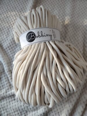 Bobbiny sznurek do makramy Naturalny 9mm pleciony 100m