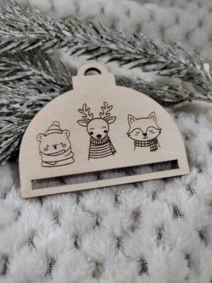 Baza do bombki na choinkę 7cm x 5,5cm N844