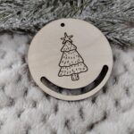 Bombka zawieszka na choinkę ze sklejki 6cm N846