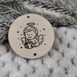 Baza do chwosta ze sklejki do makramy 5,5cm N852