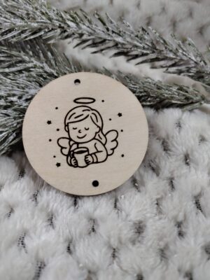 Baza do chwosta ze sklejki do makramy 5,5cm N852