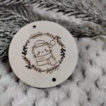 Baza do chwosta ze sklejki do makramy 5,5cm N853