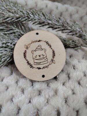 Baza do chwosta ze sklejki do makramy 5,5cm N854