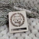 Zakładka do makramy na Święta 5cm x 4cm  N835