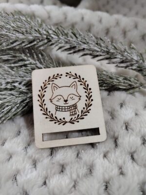 Zakładka do makramy na Święta 5cm x 4cm N835