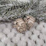 Słoik scrapka do aniołka z makramy 2,5cm  N857