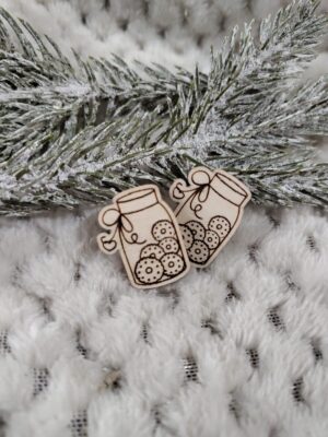 Słoik scrapka do aniołka z makramy 2,5cm  N857