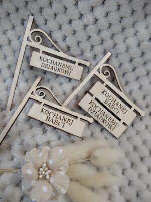 Tabliczka do makramy drogowskaz 10cm x 7,5cm N859