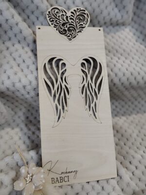 Baza do aniołka na Dzień Babci i Dziadka 30cm x 12cm N862