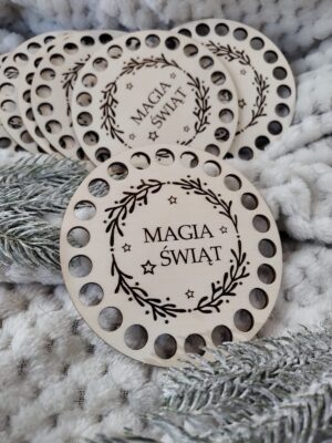 Baza pod kubek 10 cm Święta Bożego Narodzenia N865