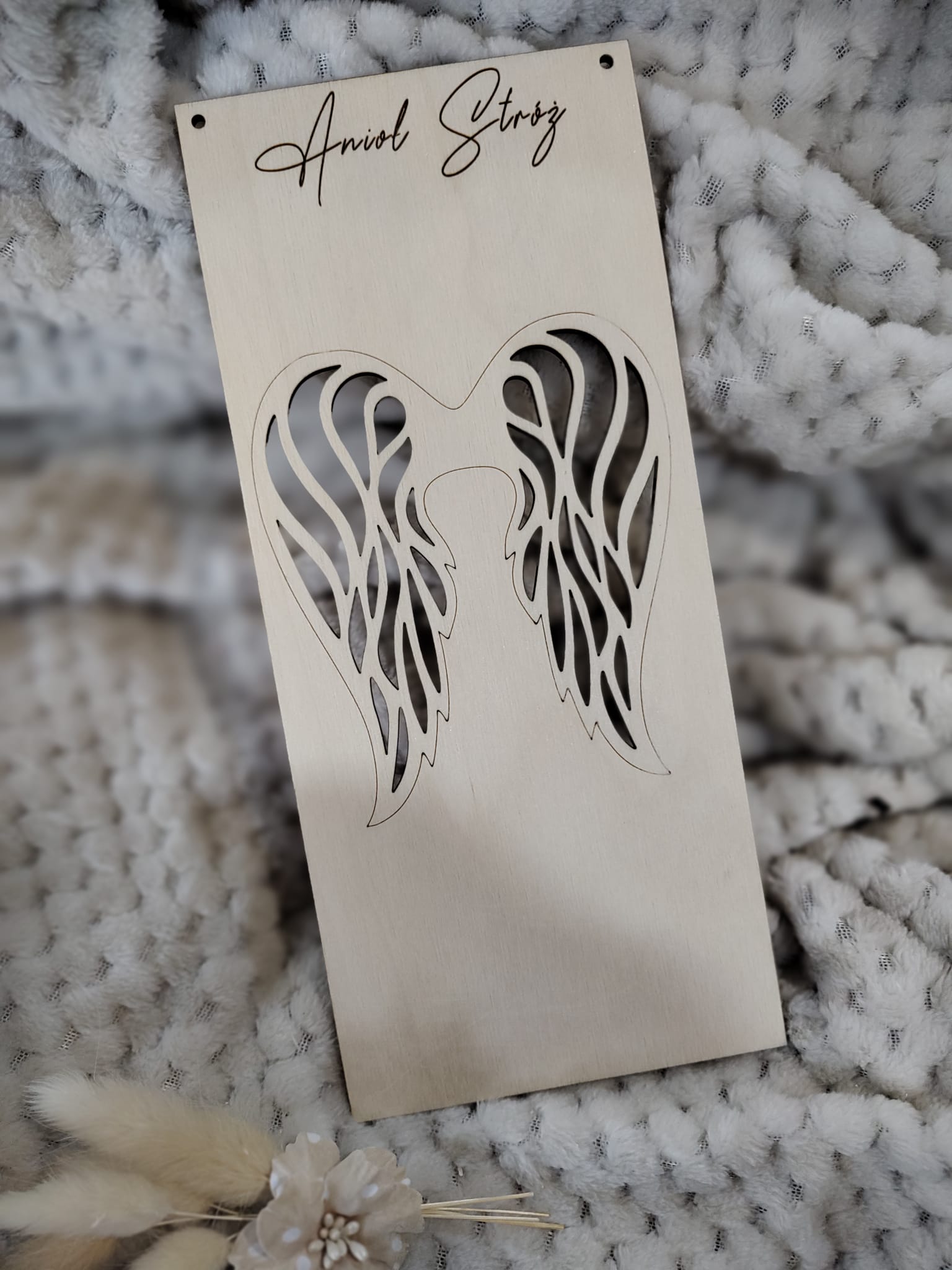 Baza do aniołka na Dzień Babci i Dziadka 25cm x 12cm N869