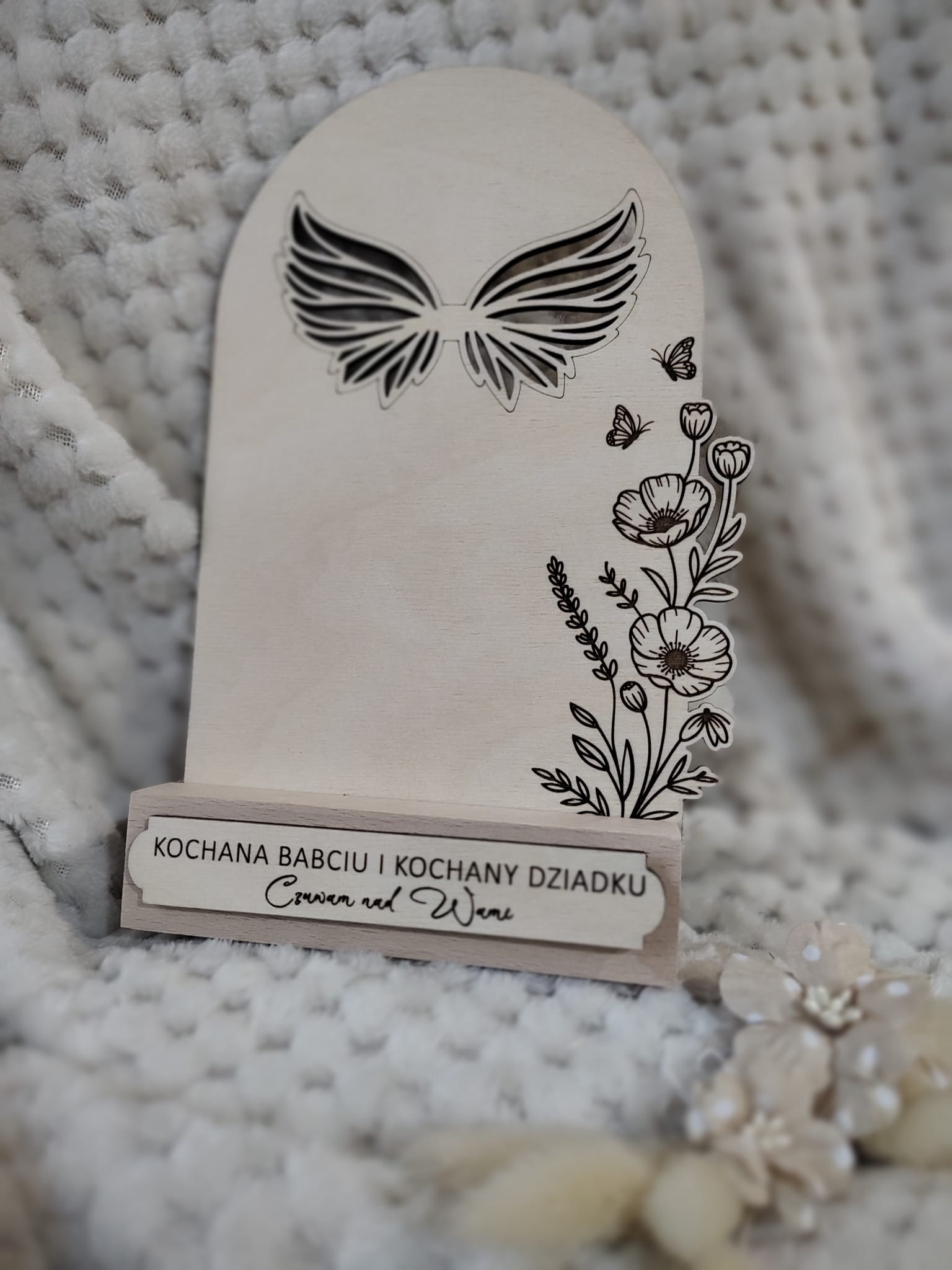 Baza do aniołka na Dzień Babci i Dziadka 20cm x 13cm N871