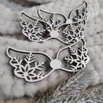 Skrzydełka do makramy z HDF 10cm x 4cm H361