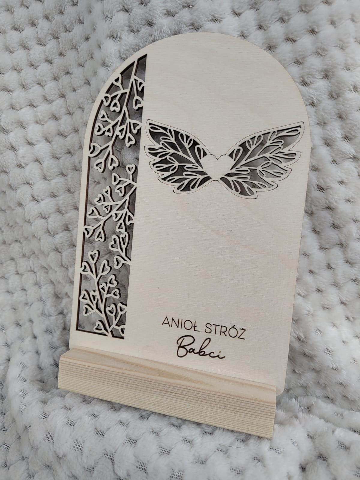 Baza do aniołka na Dzień Babci i Dziadka 19cm x 13cm N873