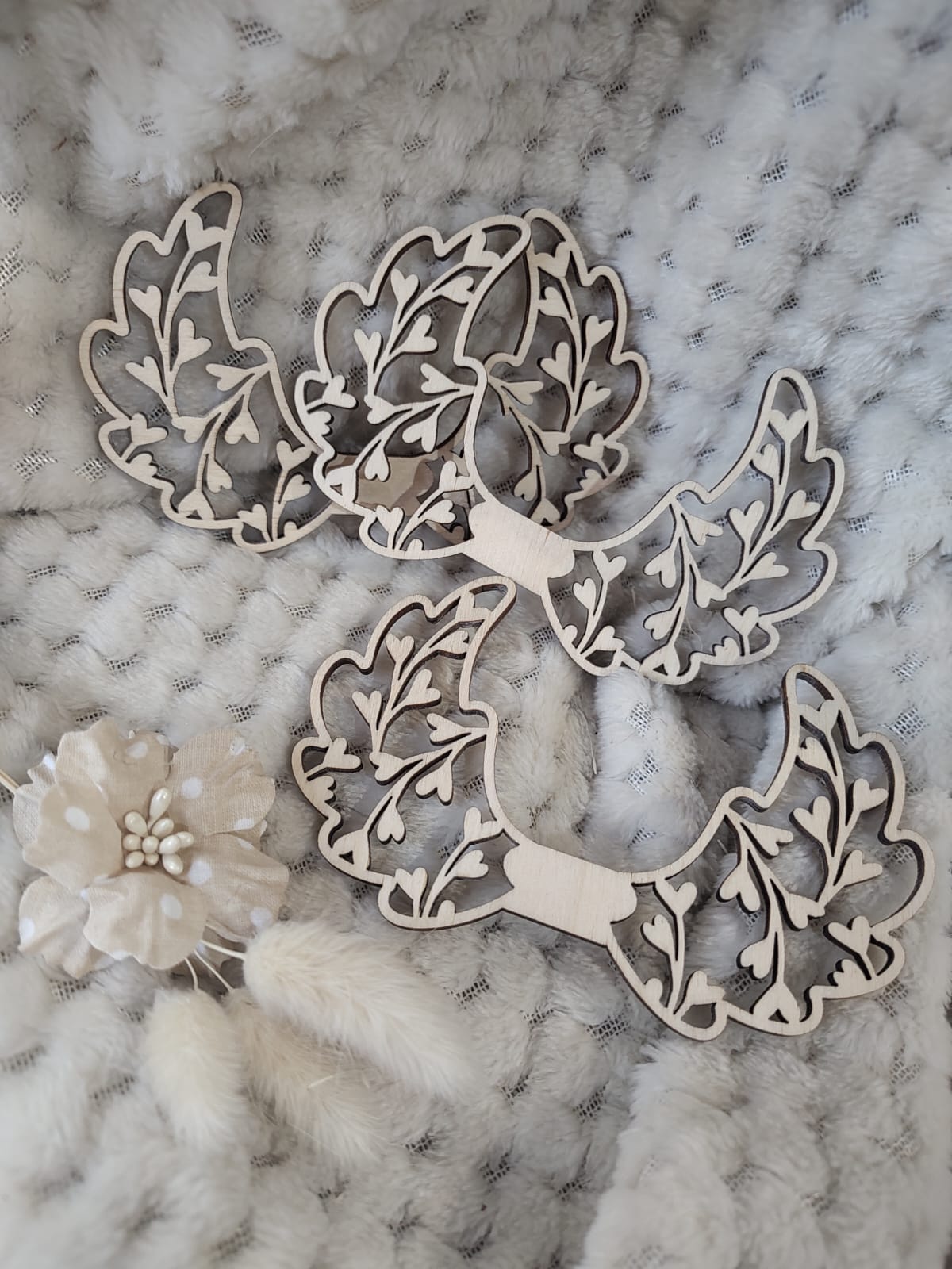 Skrzydła do makramy ze sklejki 11cm x 7cm N876