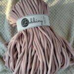 Bobbiny sznurek do makramy Pastelowy Róż 9mm pleciony 100m