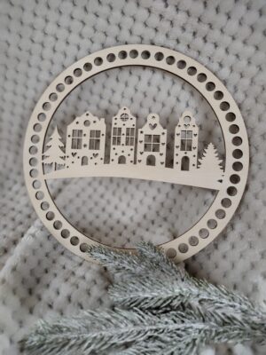 Baza do szydełkowania 23cm Święta Bożego Narodzenia N832