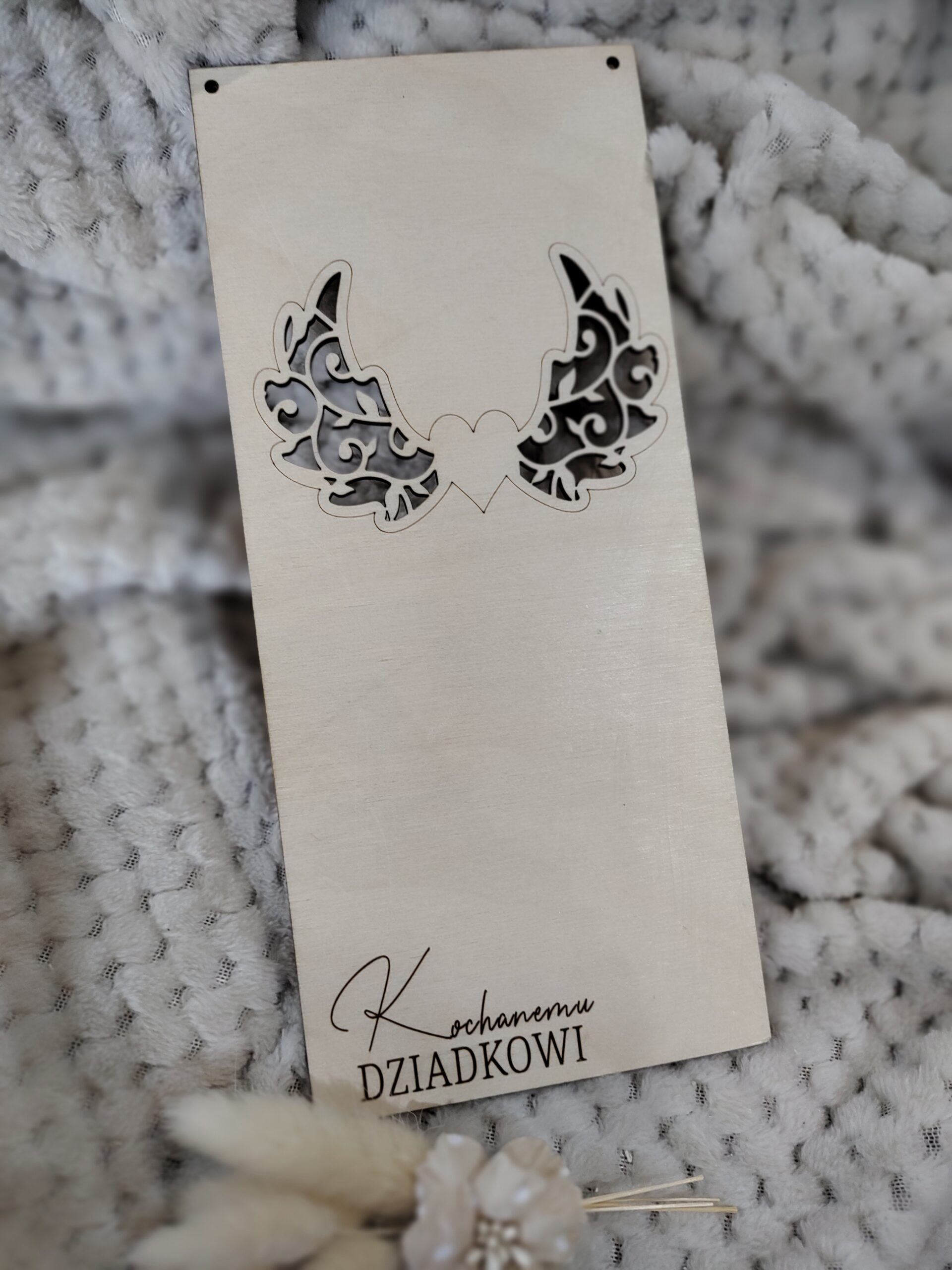 Baza do aniołka na Dzień Babci i Dziadka 25cm x 12cm N868 - obrazek 2