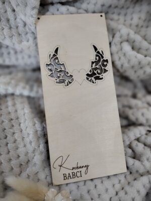 Baza do aniołka na Dzień Babci i Dziadka 25cm x 12cm N868