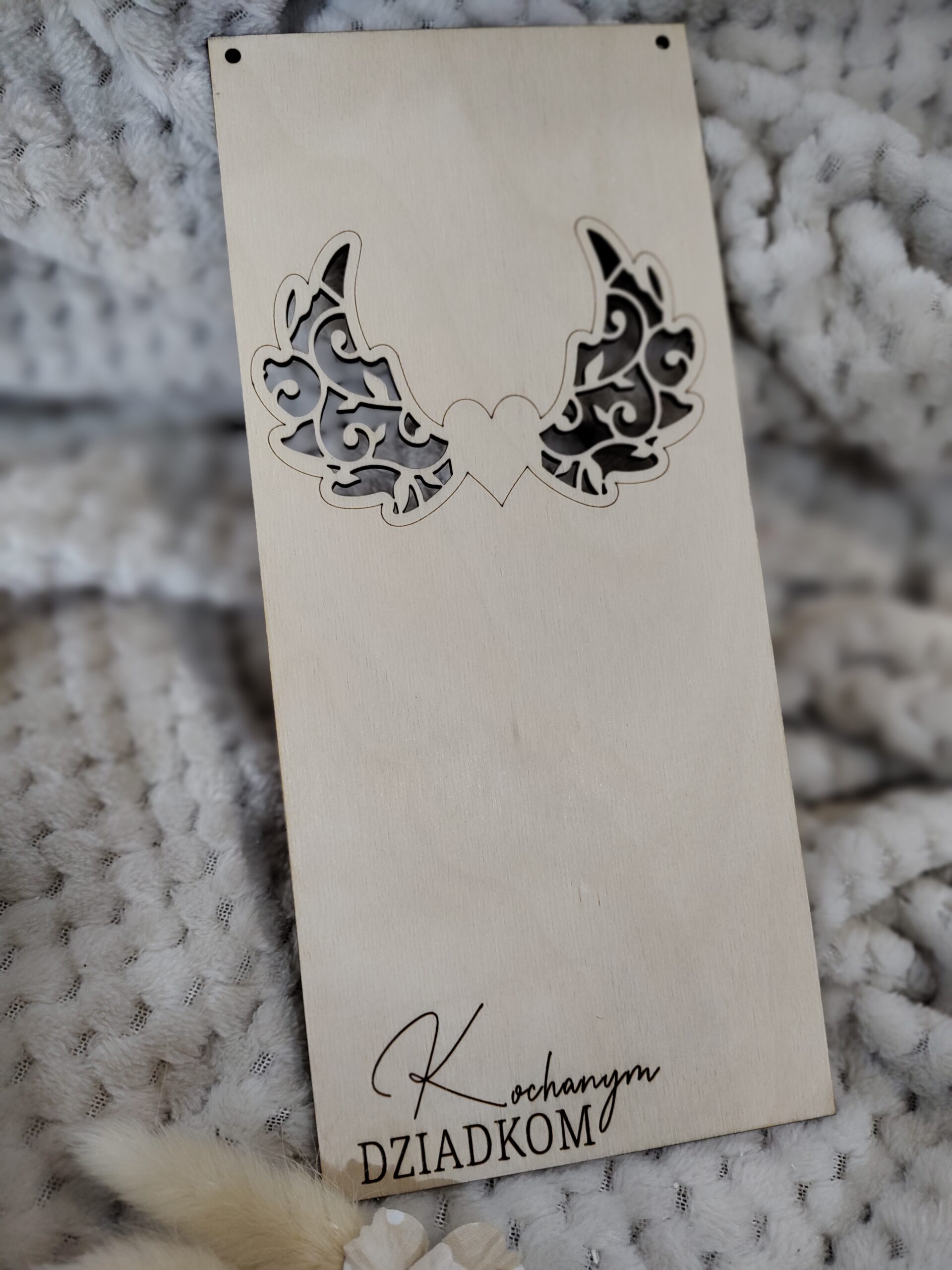 Baza do aniołka na Dzień Babci i Dziadka 25cm x 12cm N868 - obrazek 3