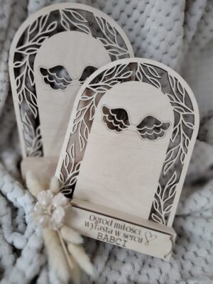 Baza do aniołka z makramy ze sklejki 20cm x 15cm  N879