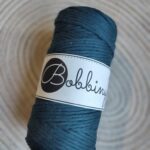 Bobbiny sznurek do makramy skręcany 3mm Petrol 100m