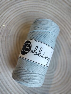 Bobbiny sznurek do makramy skręcany 3mm Mgiełka 100m