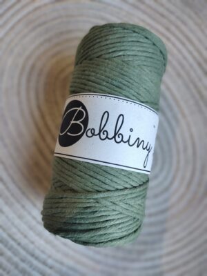 Bobbiny sznurek do makramy Szałwia 3mm skręcany 100m