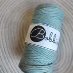 Bobbiny sznurek do makramy Brudny błękit 3mm skręcany 100m