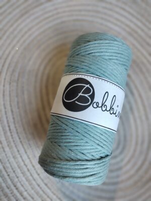 Bobbiny sznurek do makramy Brudny błękit 3mm skręcany 100m