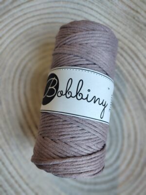 Bobbiny sznurek do makramy Wrzosowy 3mm skręcany 100m