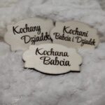 Tabliczka na Dzień Babci i Dziadka ze sklejki 7,5cm x 4,5cm DB26