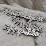 Tabliczka na Dzień Babci i Dziadka z HDF 12cm x 2,5cm H376