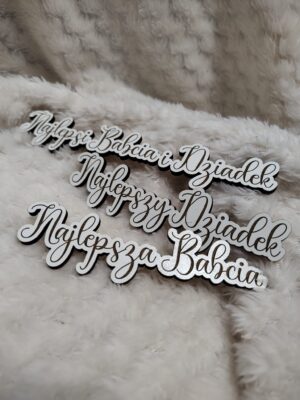 Tabliczka na Dzień Babci i Dziadka z HDF 12cm x 2,5cm H376
