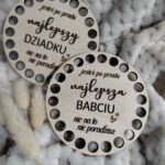 Podstawka pod kubek dla babci i dziadka 10cm DB23
