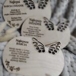 Baza do makramy ze sklejki podziękowania dla dziadków 13cmx8,5cm N882