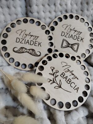 Podstawka pod kubek na Dzień babci i dziadka 10cm DB24