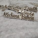 Tabliczka na Dzień Babci i Dziadka ze sklejki 15cm x 2,5cm DB28