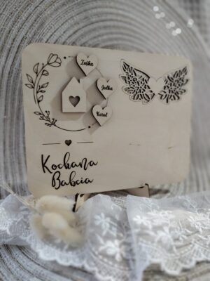 Baza ze sklejki Dzień Babci i Dziadka 19cm x 15cm DB30