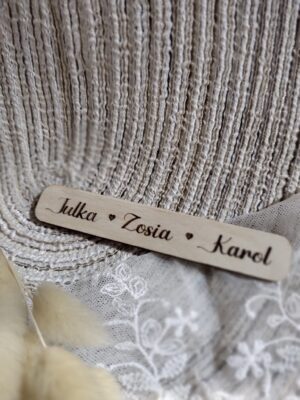 Napis do makramy ze sklejki 12cm x 2cm 100 znaków N886