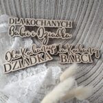 Napis do makramy na Dzień babci i dziadka 10cm x 4cm DB42