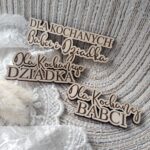 Napis do makramy na Dzień babci i dziadka 8cm x 3cm DB43