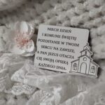 Tabliczka na I Komunię Świętą z HDF 8,5cm x 6cm H390
