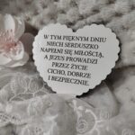 Tabliczka na I Komunię Świętą z HDF 7,5cm x 6,5cm H391